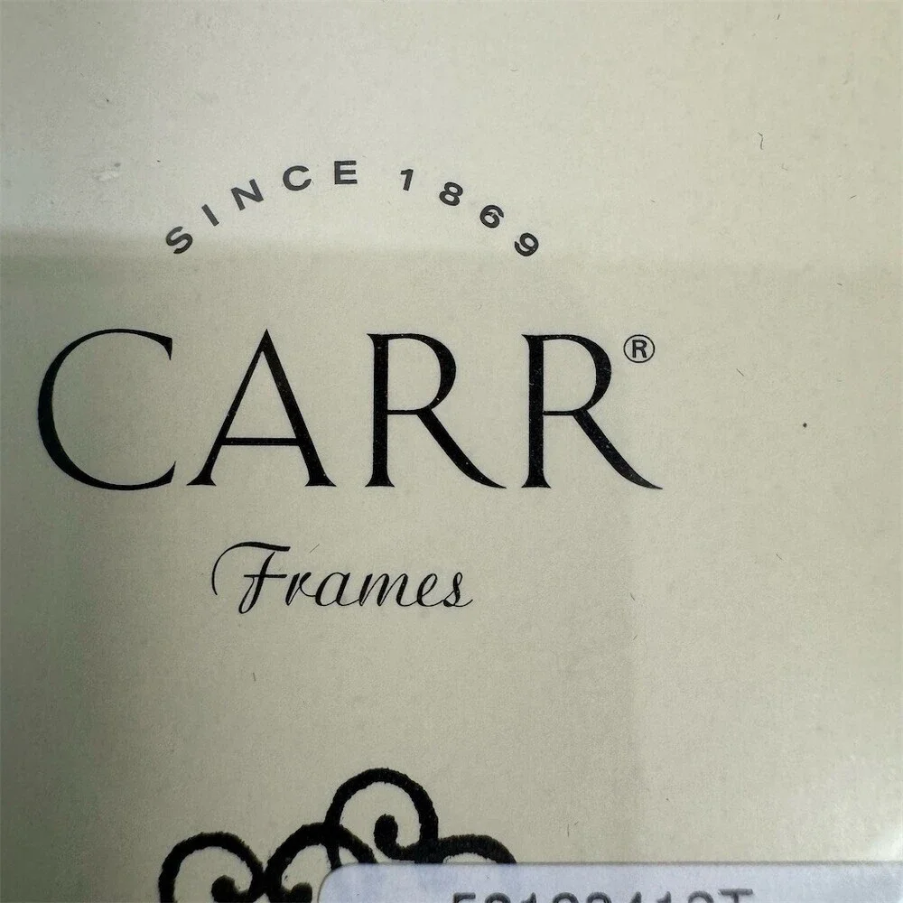 Vintage CARR Picture Frame 3x4 Silver Baby Shoes Accent Nursery Portrait Easel